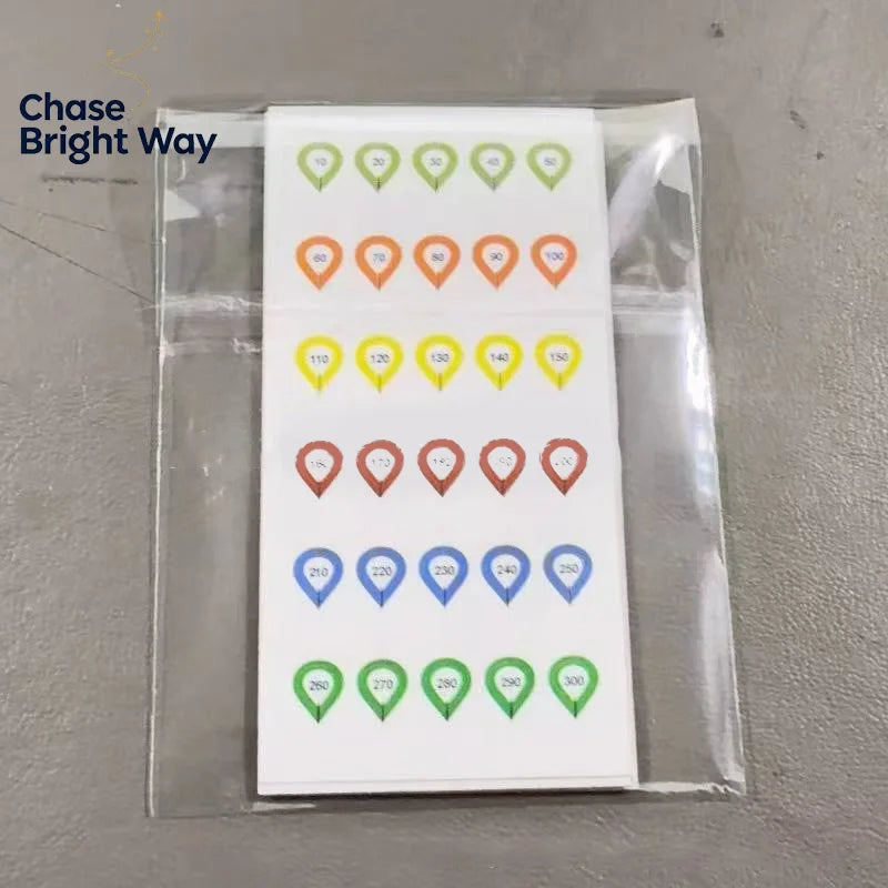 Scope Turret Sticker Set – 10 Sheets DOPE Distance Marker Tags