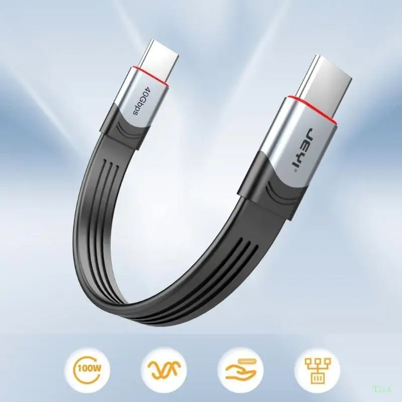 USB4 100W Type-C to C Cable 40Gbps – Thunderbolt 4 Compatible