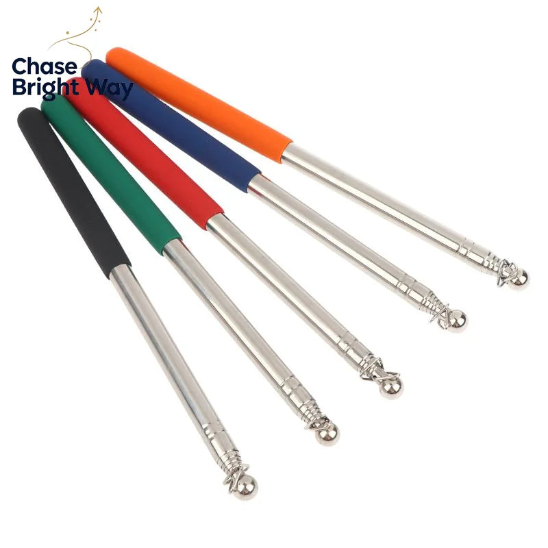 Telescopic Steel Teaching Pointer & Flag Wand 1.2M