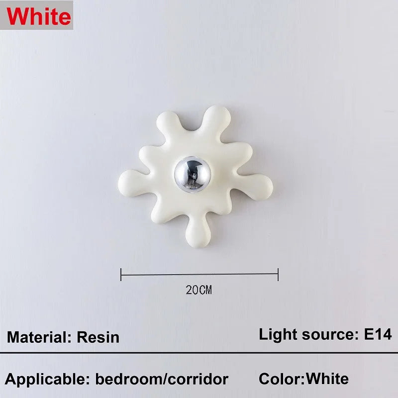 Sunflower Wall Lamp – Floral E14 Resin Sconce | Home Décor
