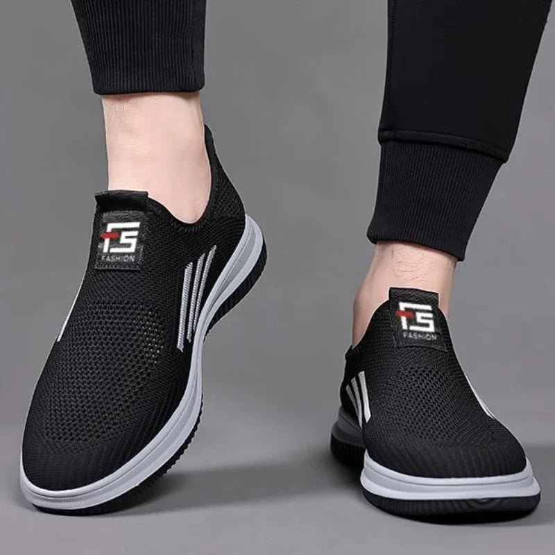 LEDP Men's Mesh Slip-On Loafers – Breathable Casual Shoes