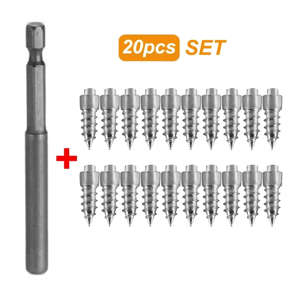 Winter Snow Spike Studs – Anti-Slip Tire & Shoe Ice Screws
