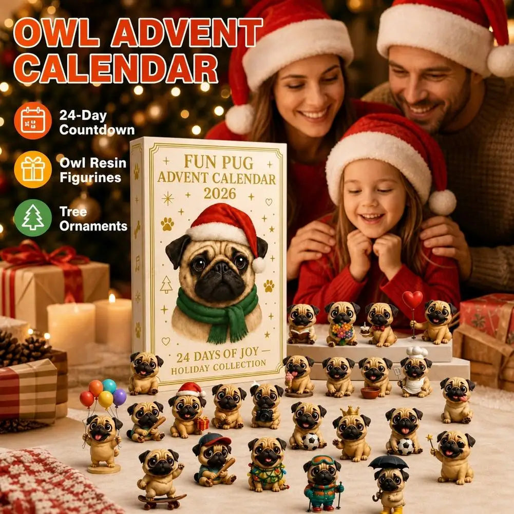 Dachshund Advent Calendar 2026 – 24 PVC Mini Dog Figurines