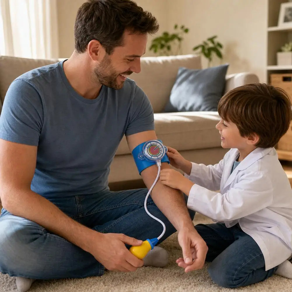 Kids Doctor Role-Play Toy – Simulated Monitor & Pump Cuff