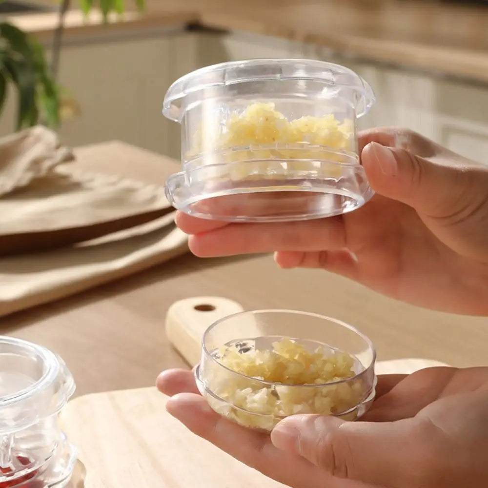 Transparent Garlic Press & Ginger Masher – Manual Kitchen Tool