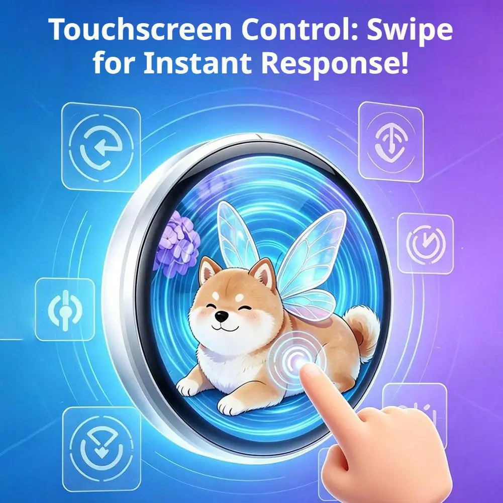 Smart Electronic Badge 1.5" IPS Touch Screen GIF & Sound Pin