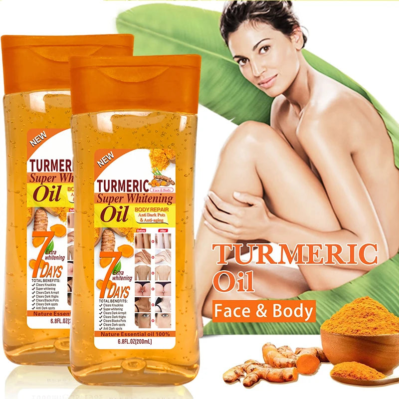 Turmeric Face & Body Oil 200ml – Hydrating Radiance Boost Oil