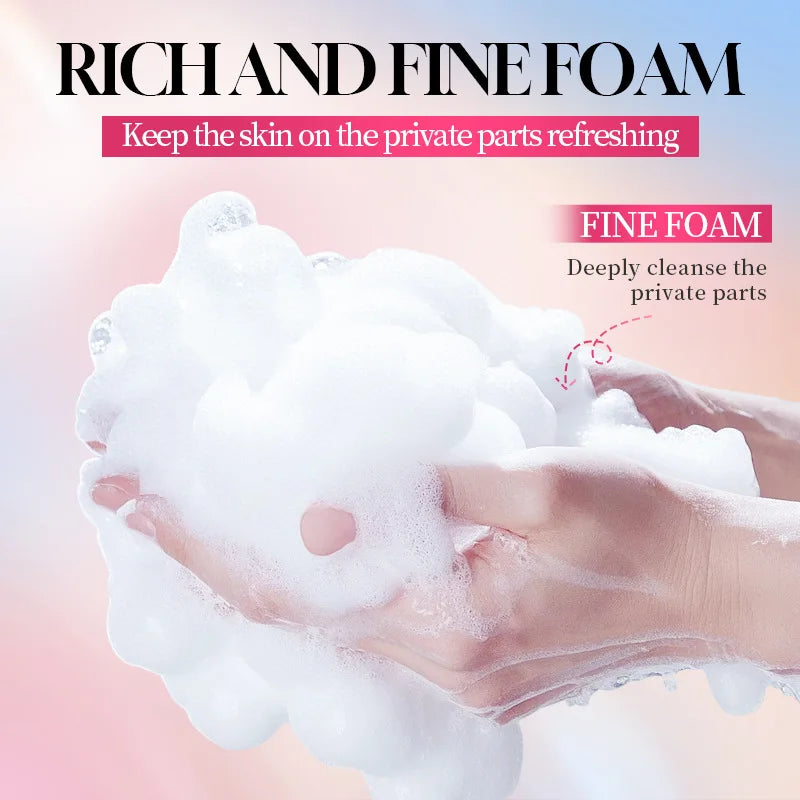 Peach Intimate Soap + Foaming Net – pH-Balanced Sensitive Skin