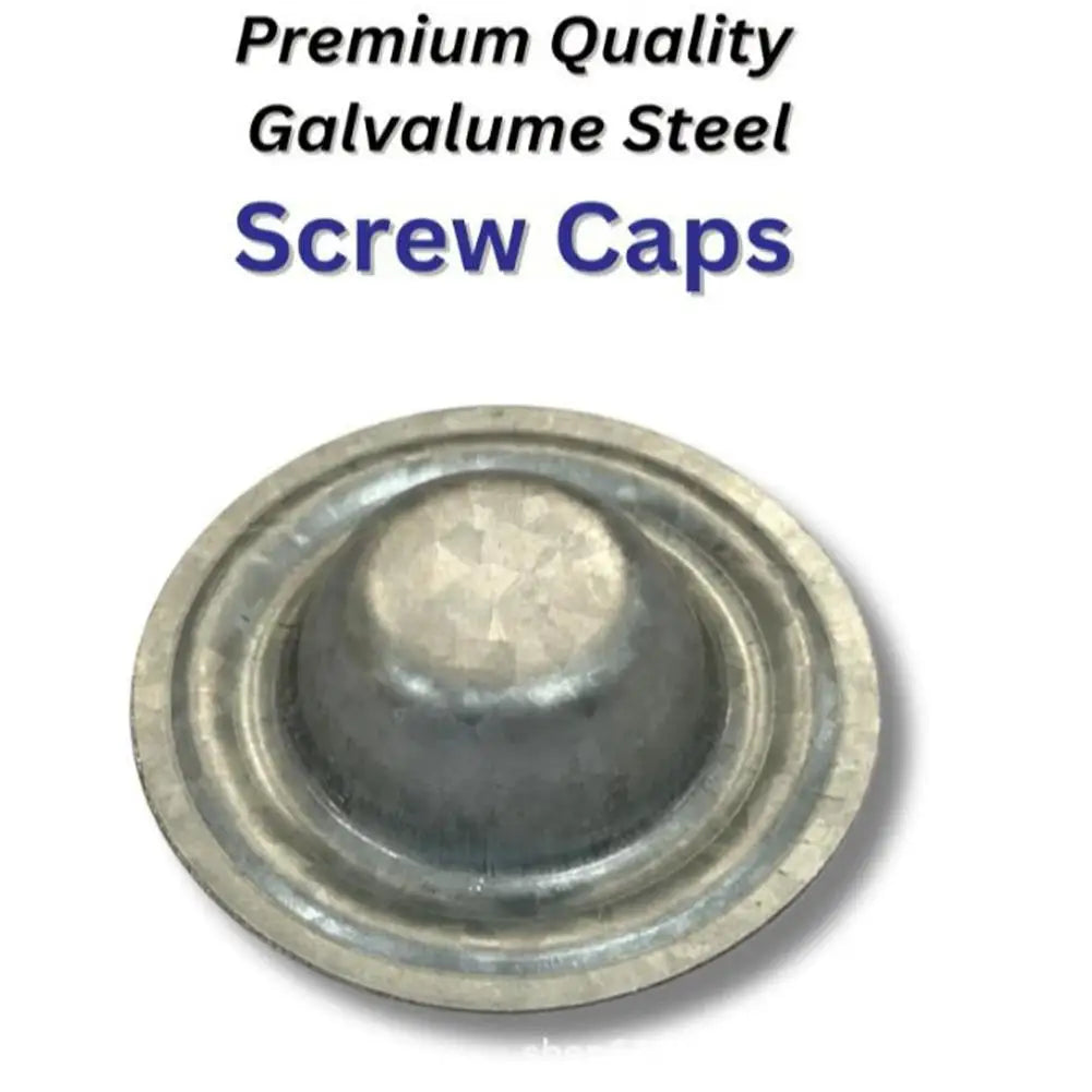 Metal Roof Bolt Caps – Watertight Screw Head Seals 5–100 Pcs
