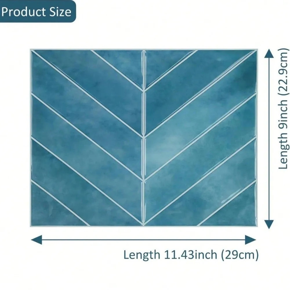 Self-Adhesive PVC Tile Stickers – Waterproof Wall & Floor Decal