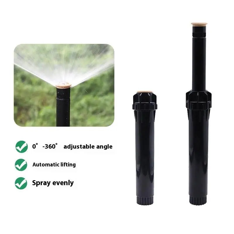 360° Pop-Up Lawn Sprinkler – 1/2" Thread Irrigation Nozzle