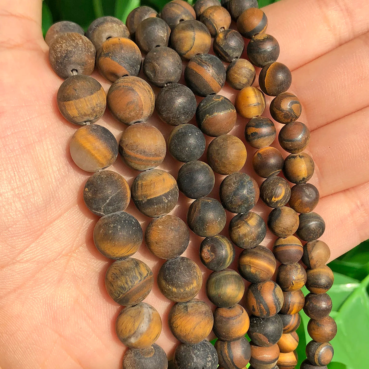 Yooperlite Fire Sodalite Round Stone Beads – 15" Jewelry Strand
