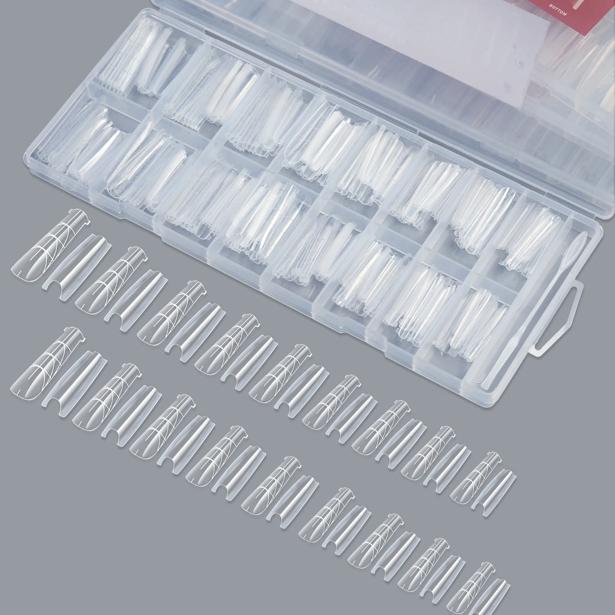 256-Piece Dual Nail Extension Forms – Full Cover Gel Tips