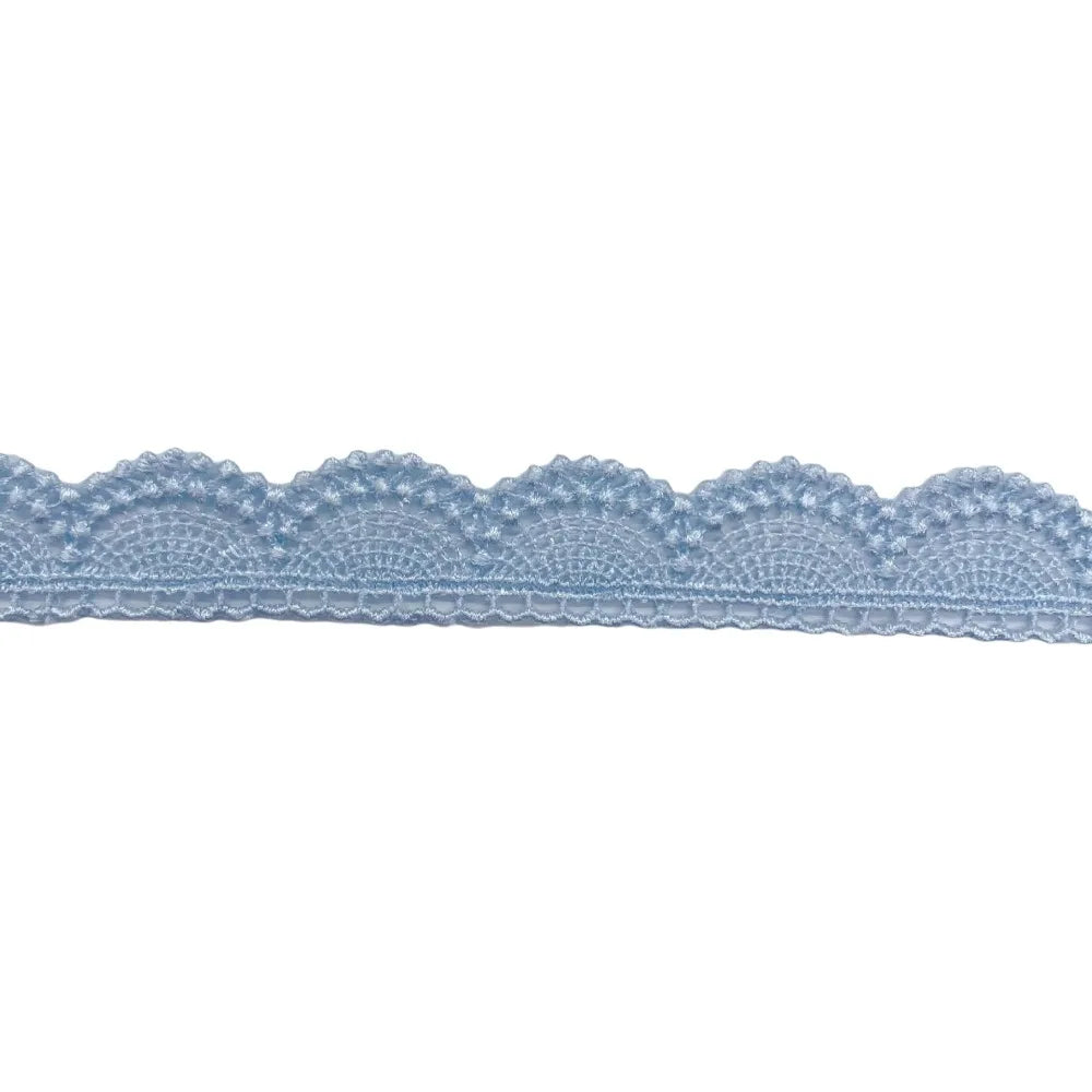 15 Yards Embroidered Lace Trim – Scallop Edge, 10 Colors