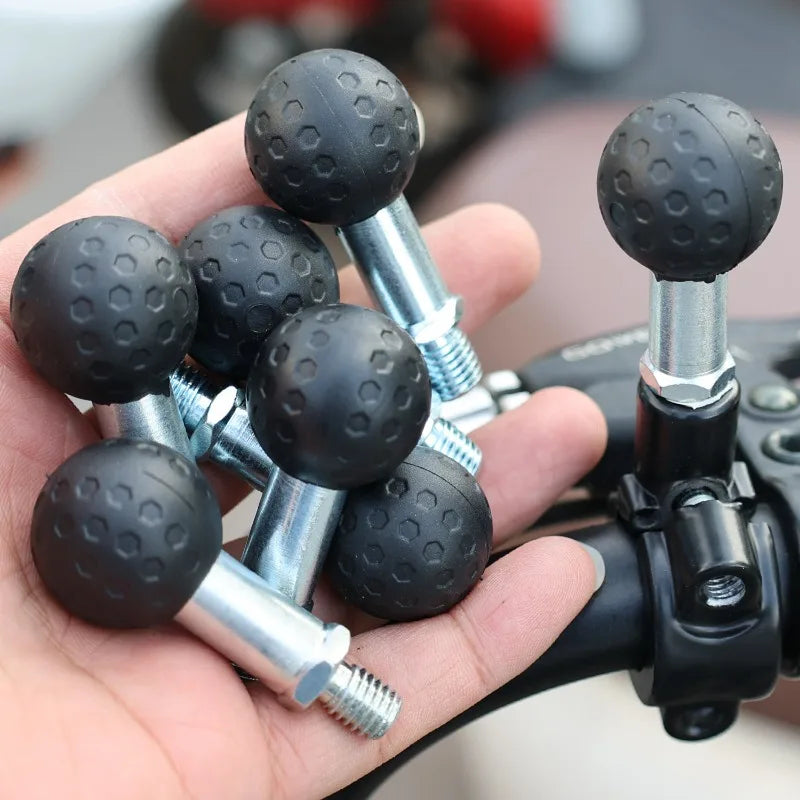 Motorcycle Ball Head Mount Adapter – M8/M10 Mirror Bracket