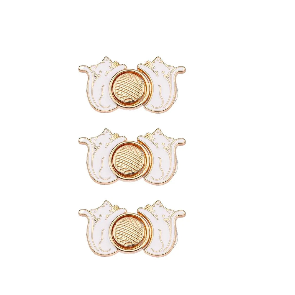 3-Pack No-Sew Jeans Button Repair Kit – Cute Metal Shank Buttons