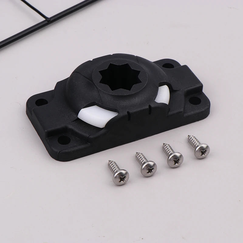 Kayak Fishing Rod Holder Slide Rail Mount Base with 4 Screws