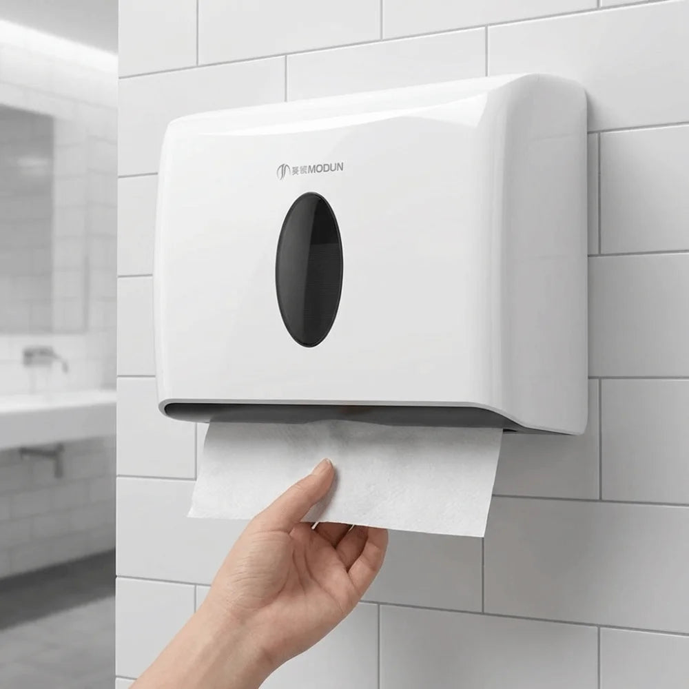 Wall-Mounted Tissue Dispenser Box – Punch-Free ABS Bathroom