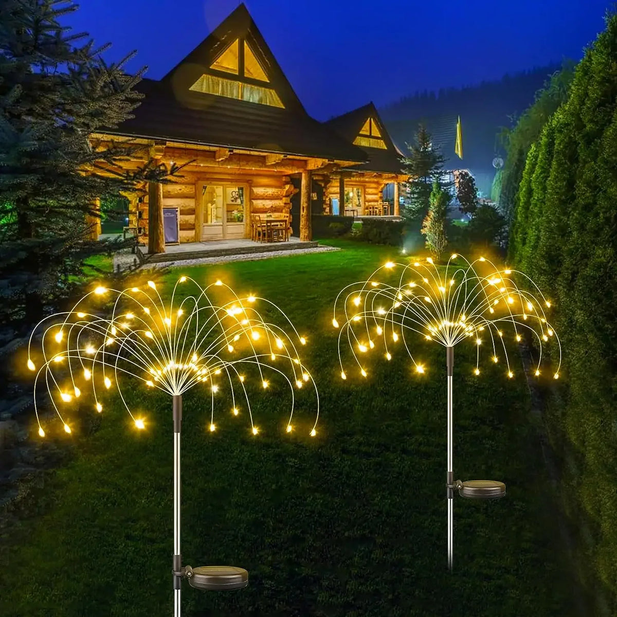 Solar Firework Fairy Lights – 200 LED, 8 Modes, IP65 Outdoor
