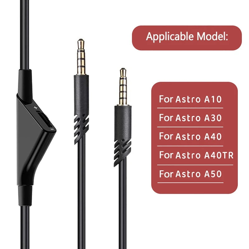 Replacement Cable for Astro A10 A40 A30 Gaming Headsets