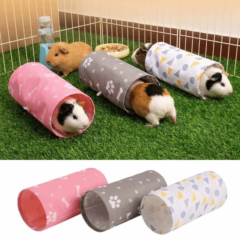 Guinea Pig Tunnel Hideout – Breathable Small Pet Hiding Shelter