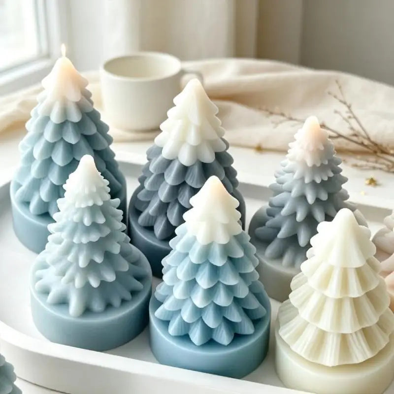 Mini Christmas Tree Silicone Mold – DIY Candle Soap Resin Craft