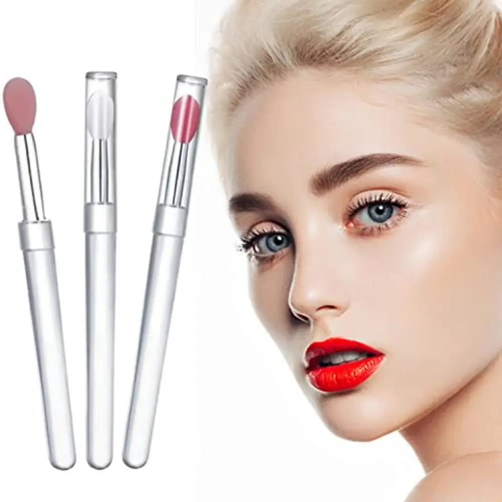 Silicone Lip Brush Set – 10 Portable Flexible Lip Applicators
