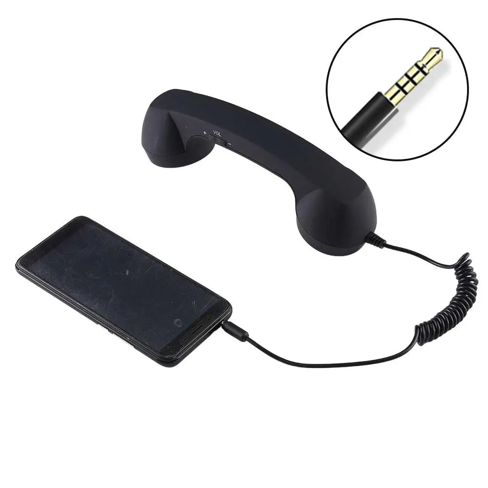Retro Telephone Handset Type-C & 3.5mm Plug & Play Smartphone