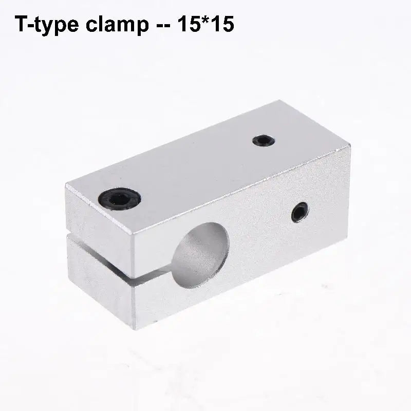 T-Type Optical Axis Cross Block Shaft Clamp | Aluminum Alloy