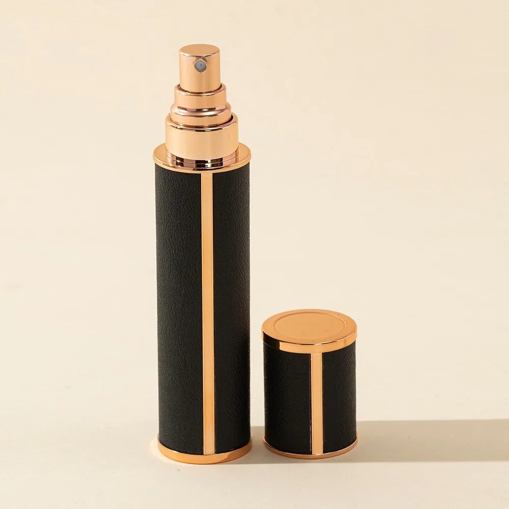 PU Leather 10ml Refillable Perfume Spray Bottle | Travel