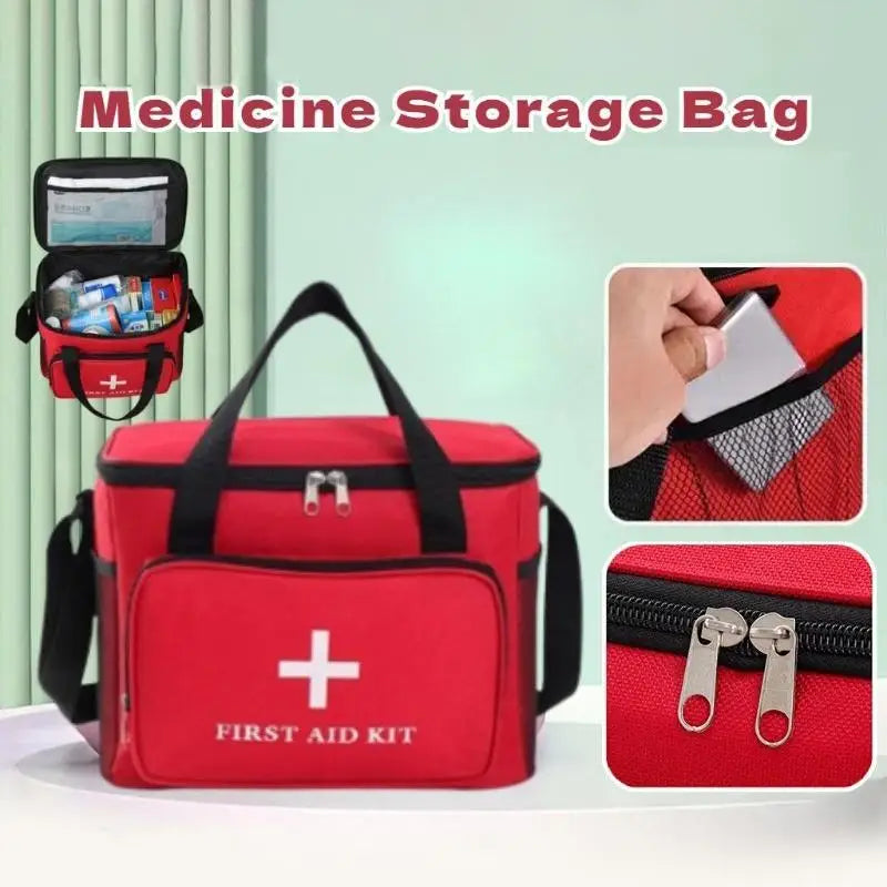 Waterproof Oxford First Aid Kit Bag Organizer | Home & Outdoor