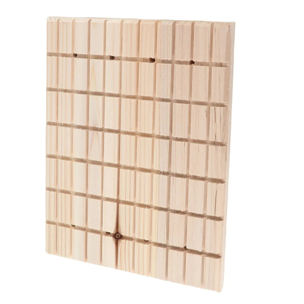 Wooden Scratching Board for Rabbits & Small Pets | Trough Groove