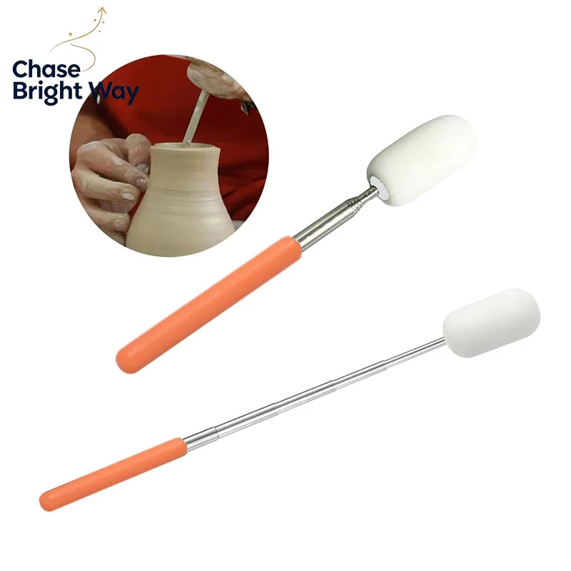 Telescopic Pottery Sponge Wand – Ceramic Throwing Tool