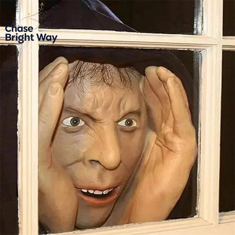 Scary Peeper Halloween Window Sticker – Spooky Prank Decor