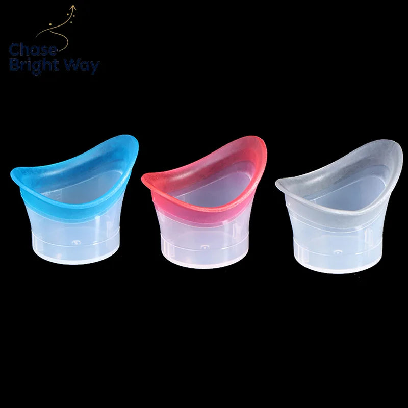 Silicone Eye Wash Cup Reusable Eye Bath 2-Pack