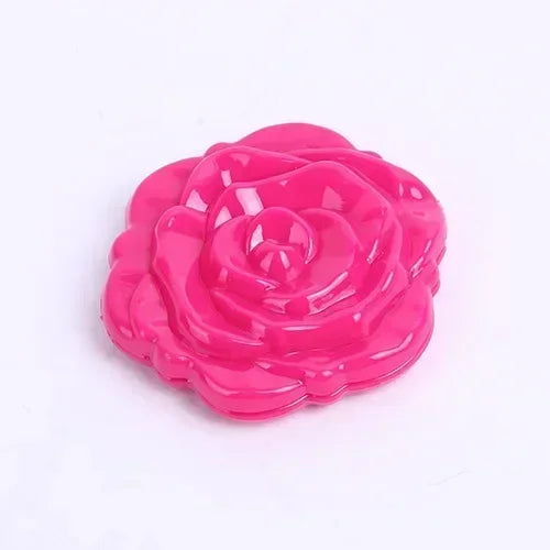 Retro Rose Compact Pocket Mirror – Double Sided Makeup Mirror