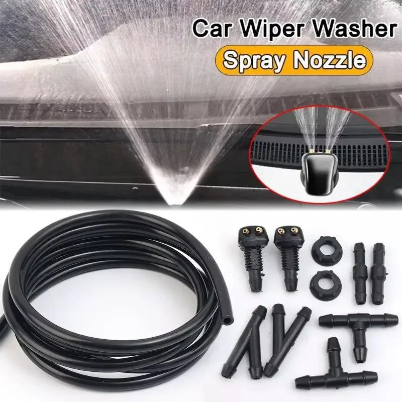 Universal Windshield Washer Hose & Spray Nozzle Kit