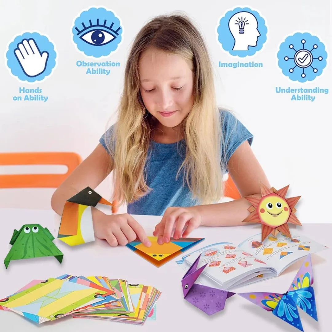 Origami Kit for Kids – 30 Sheets & Guiding Book | DIY Crafts