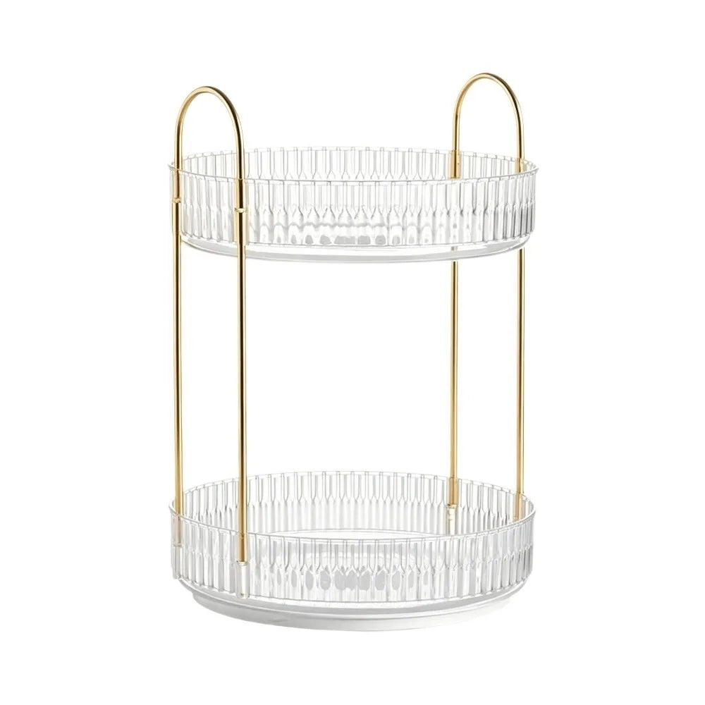 360° Rotating Multi-Tier Makeup & Desktop Organizer