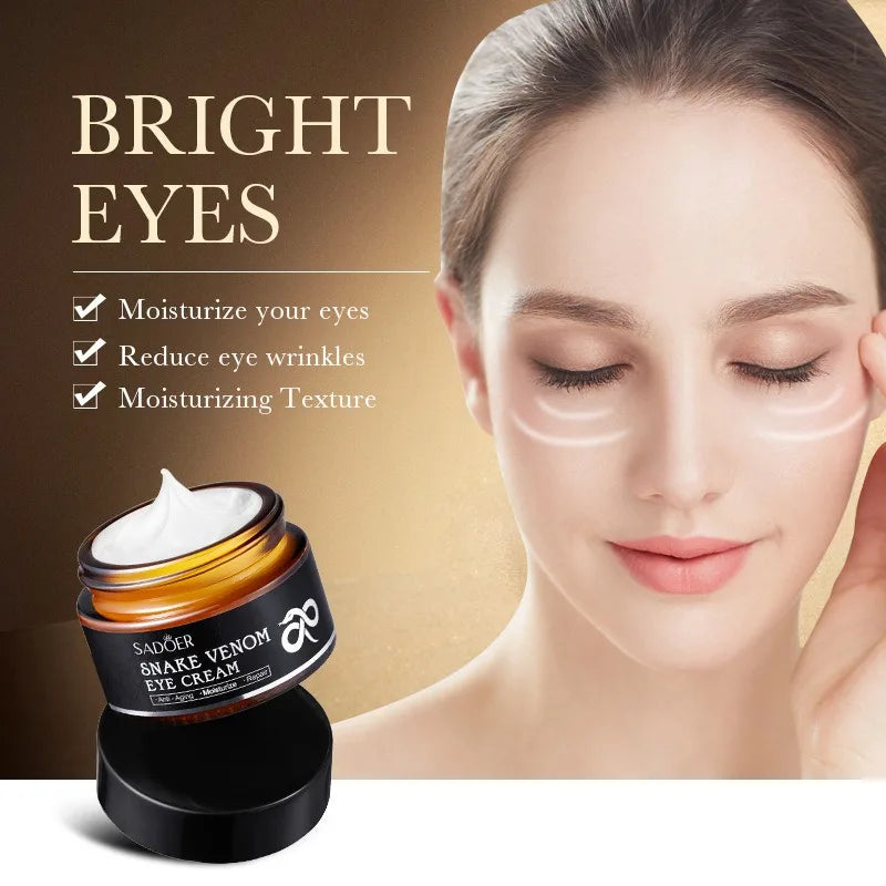 Snake Venom Peptide Eye Cream – Firm, Brighten & Hydrate