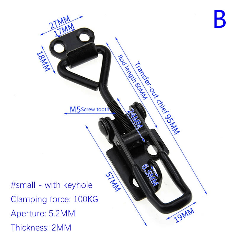Toggle Latch Catch – Adjustable Lever Lock Hasp for Cabinets