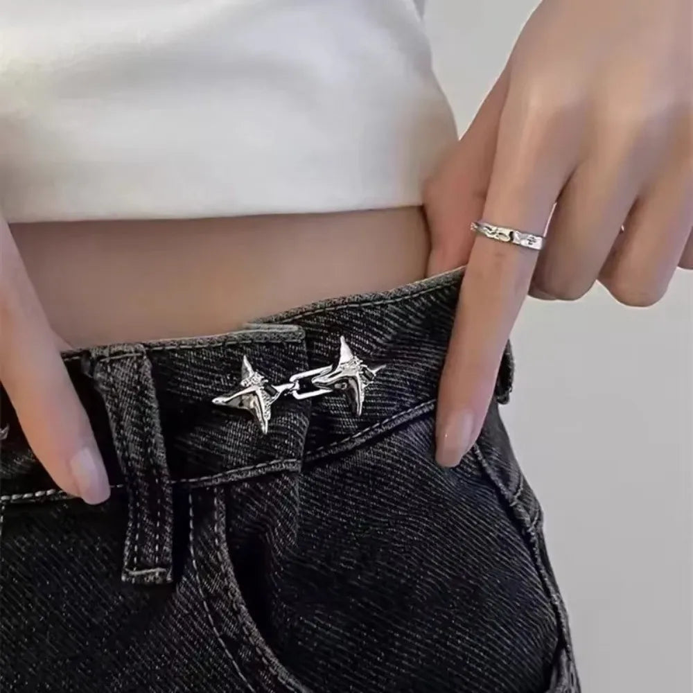 Star Adjustable Waist Buckle – Jeans Button Tightener