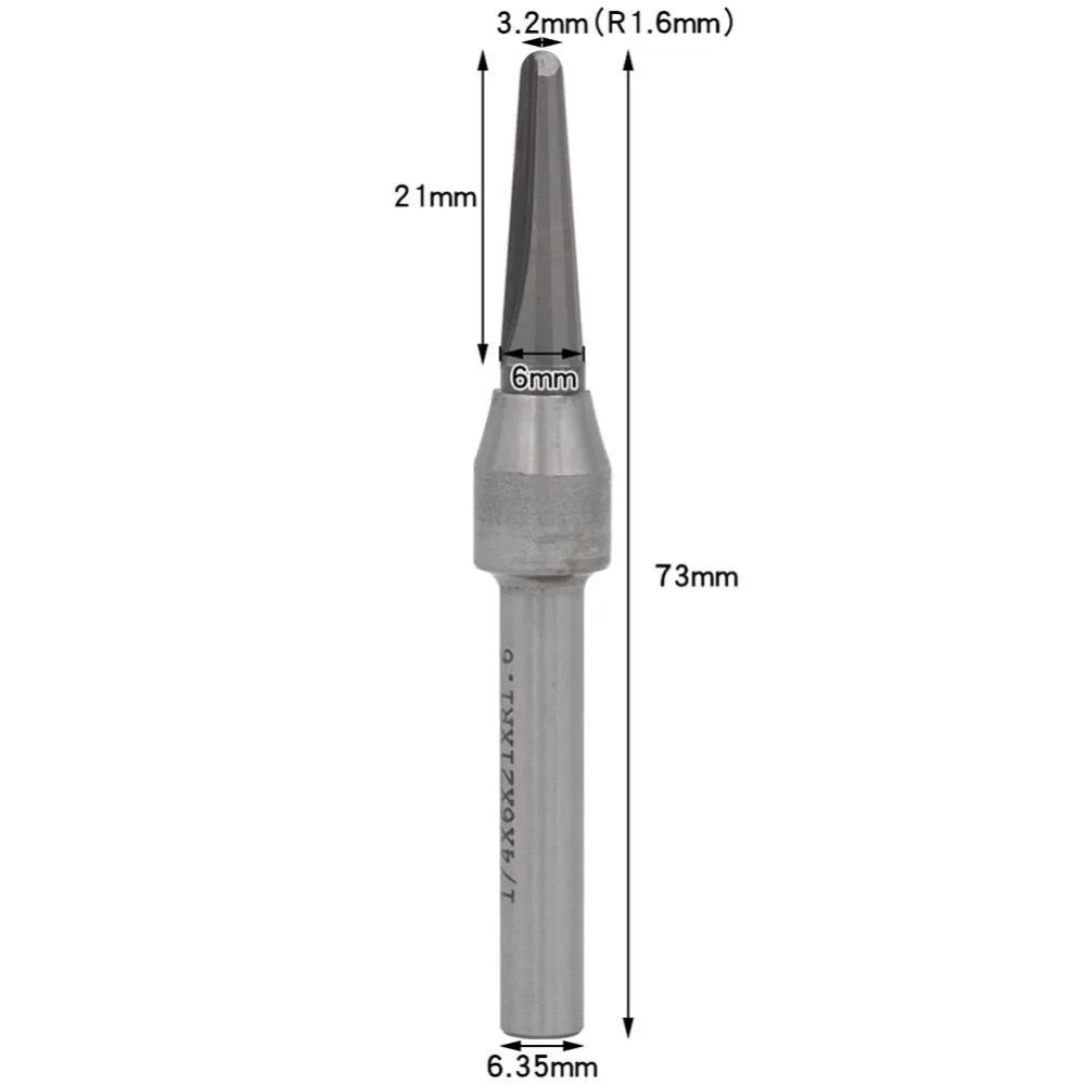 TCT V-Shaped Woodworking Grooving Milling Cutter | Arc Slotter