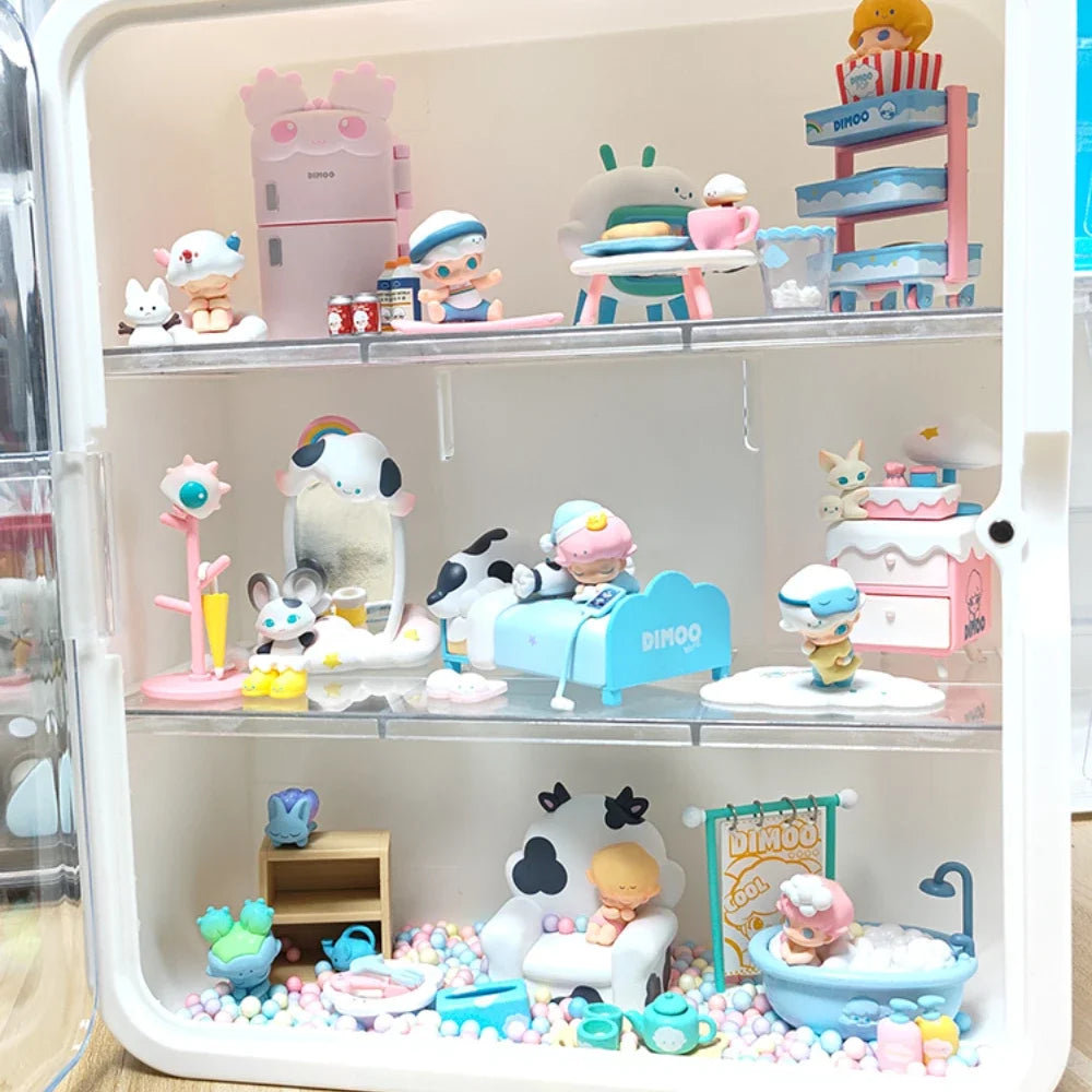 Transparent Action Figure Display Case – Dust-Proof Storage Rack