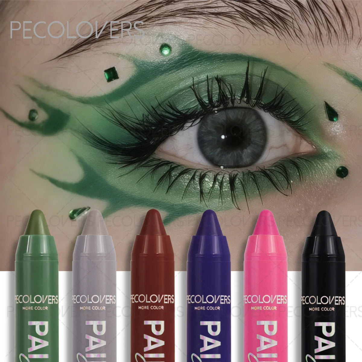 Rainbow Face & Eye Paint Pen – Waterproof Long-Lasting Colors