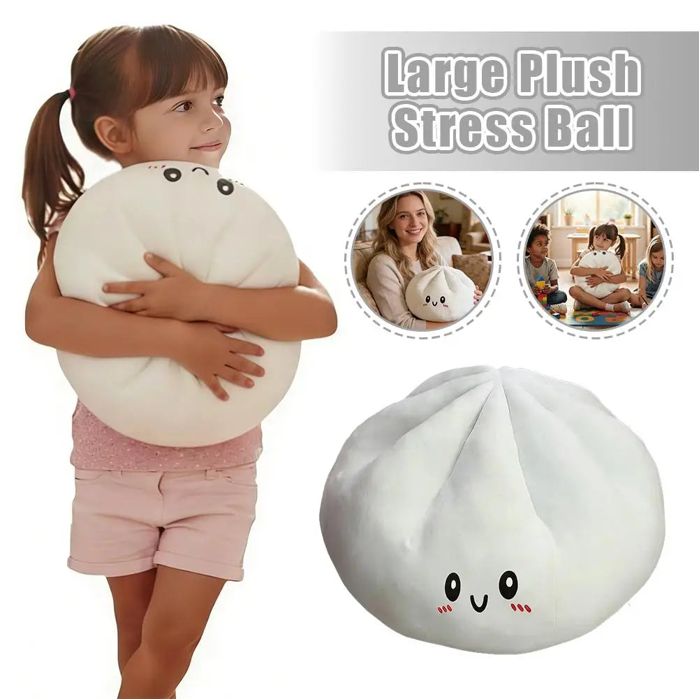 Giant Dumpling Squishy Toy 10.2" Slow Rising Squeeze Fidget Ball