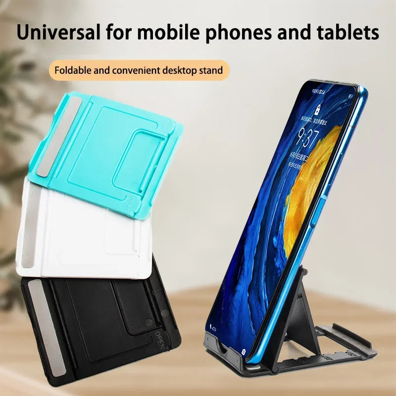 Mini Foldable Phone & Tablet Stand – Adjustable Desktop Holder