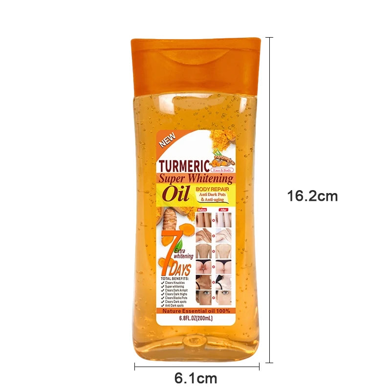 Turmeric Face & Body Oil 200ml – Hydrating Radiance Boost Oil