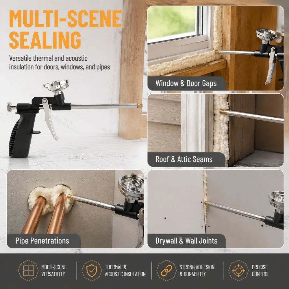 Spray Foam Gun 2-Pack – Aluminum Sealing Insulation Applicator