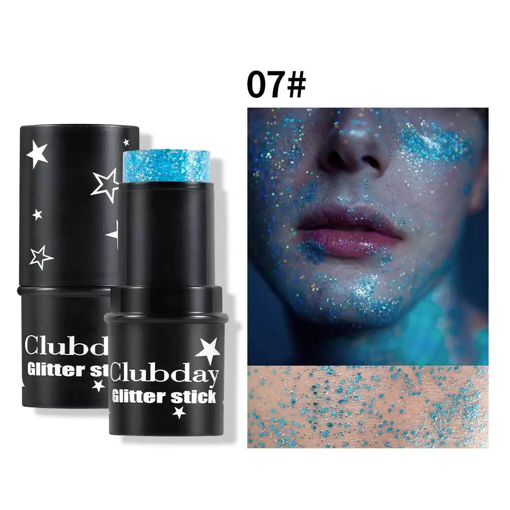 Glitter Eyeshadow Stick – Multichrome Shimmer Face & Body